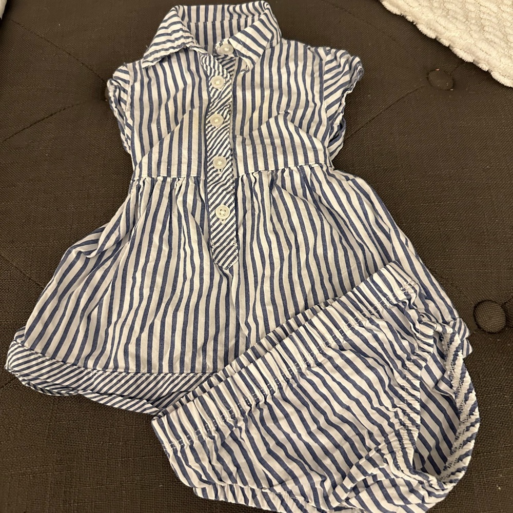 Baby Matching Set with tie in the back
